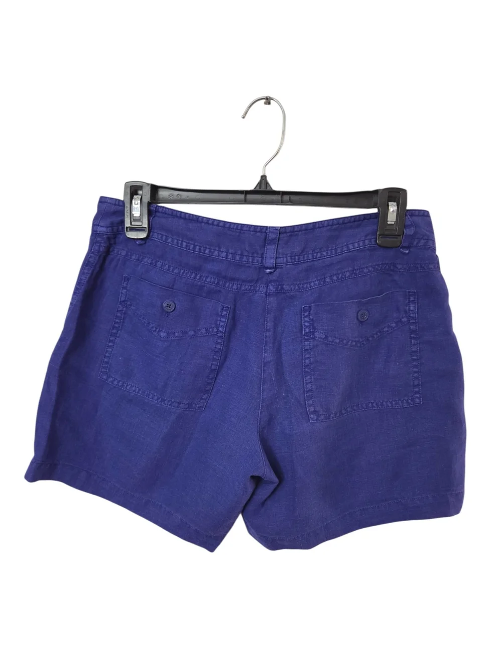 Tommy Bahama Deep Blue Women's Leigh Fit Linen Shorts Size 0